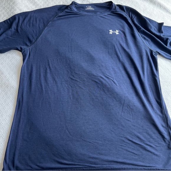 Under Armour Blue Velocity Short Sleeve Tee Shirt | Size Large - Picture 2 of 4